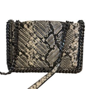 Aldo Womens NWOT Snake Print Chain Strap Shoulder Bag‎